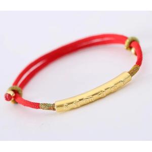 Tibetan Buddhist Mystical Bracelet Handmade Mani Mantra Lucky Red String