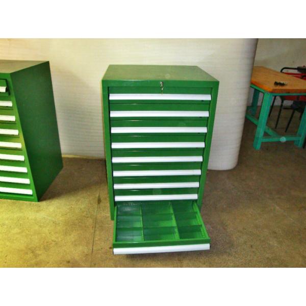 Quality Industrial Tool Chests And Cabinets With 3 - 15 Drawers , Green wholesale