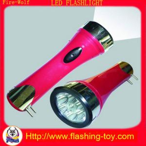 Pink ABS Plastic rechargebale 7 LED Torch Flashlight HL-E1708 (Eco-friendly)