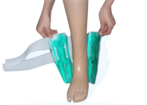 Quality CE Certificate Gel Stirrup Ankle Stabilizer Brace Anatomically Contoured Plastic Shell wholesale