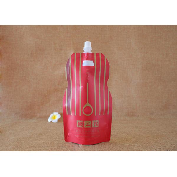 Quality 1 Liter Composited Liquid Spout Bags With Tamper Proof Cap wholesale