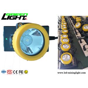 Rechargeable Miners Hard Hat Lamp 5000lux Brightness IP68 Waterproof ABS