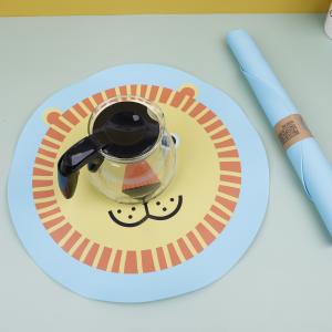 Customized Print Dining Table Mat Food Placemats Kids Silicone Placemat