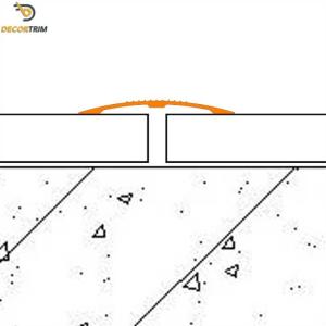 Decorative Floor Transition Strip , Matt Silver Tile To Tile Transition Strips