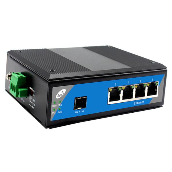 Quality Single Mode Single Fiber SFP Fiber Switch With 1 SFP Slots And 4 Ethernet Ports wholesale