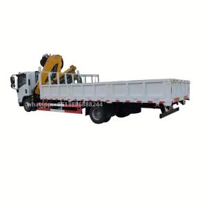 ISuzu Mobile Truck Mounted Crane 5 Tons Folding Arm 6 Speed Transmission