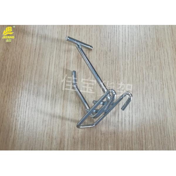 Quality Coated Retail Pegboard Hooks , Plating Steel Curved Single Pegboard Hooks wholesale