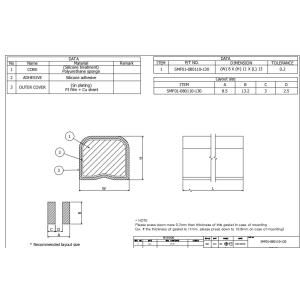 Touch Sensor Au Emi Connector Gaskets , 11mm Emi Finger Gasket