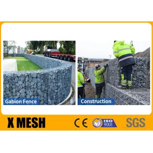 Hot Galvanized Gabion Wire Mesh Baskets Retaining Wall Spirals / Helicals