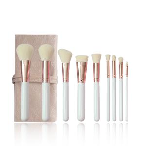 China Full Face Makeup Brush Set With Bag Cruelty Free Vegan Bristles on sale