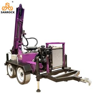 Fast Drilling Speed Portable Water Well Drilling Machine with Diesel Engine and
