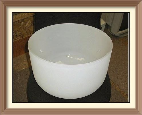 Quality Classic frosted quartz singing bowl with mallet and orings  from 6 inch to 24 inch for sound therapy wholesale