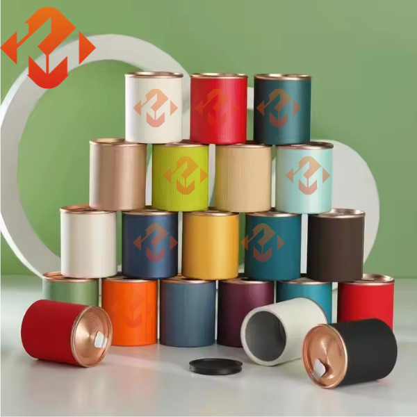 Quality Easy Tear Paper Composite Cans Customization Kraft Paper Cylinder Containers wholesale