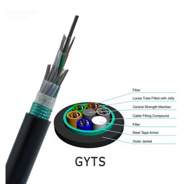 GYTA 196 Cores Single Mode Fiber Optic Cable , Single Mode Patch Cord