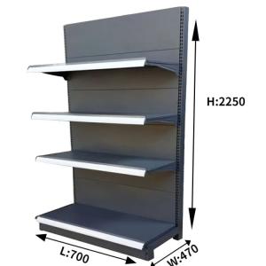 2023 Factory Customized Color Size steel single side rack for supermarket shop
