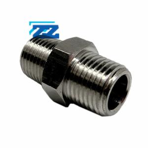High Precision 3 / 4 " Sch 80 NPT Hex Nipple , A182 F316 Male Threaded Nipple