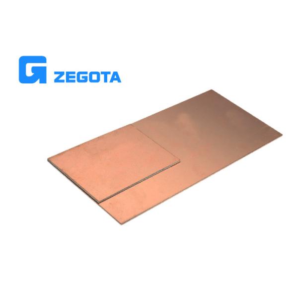 Quality High Extensibility Copper Clad Steel Sheet , Copper Clad PCB Sheet wholesale