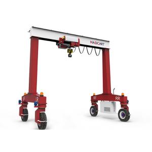OEM RTG Rubber Tired Mobile Gantry Cranes 5m To 40m Lifting Height
