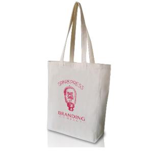 custom zipper organic cotton canvas tote shopping bag with black logo,eco