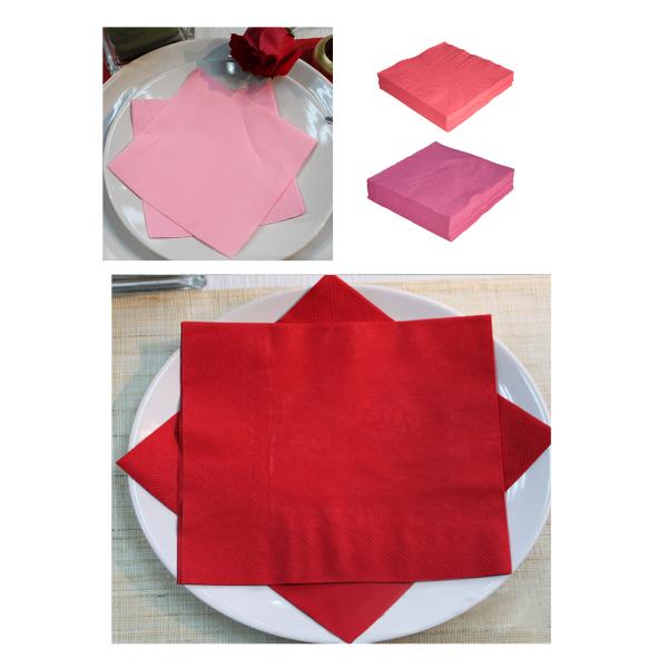 Household 17gsm Color Paper Napkin Light Blue Environmentally Friendly Disposable