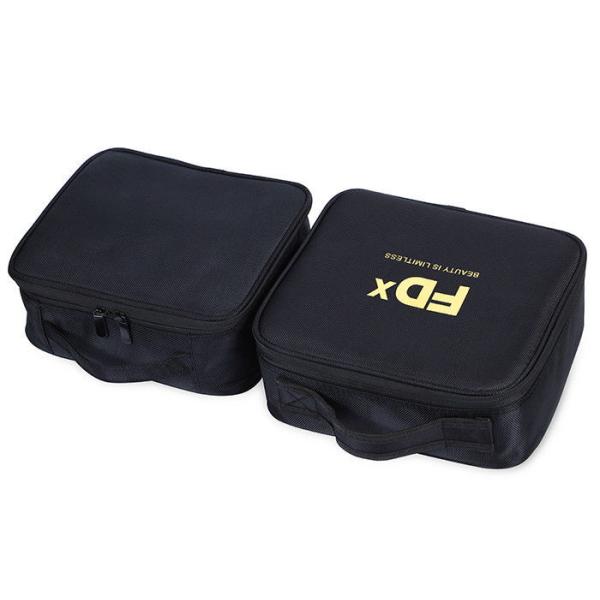 Black Starter Makeup Kit Bag With Remove Separator For Microblading And PMU