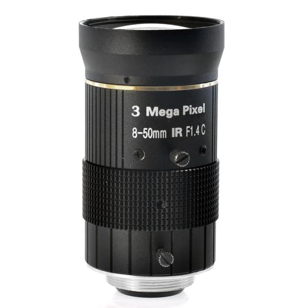 Manual iris lenses, 8-50mm Camera Lens for Industry Microscope Camera, C mount,