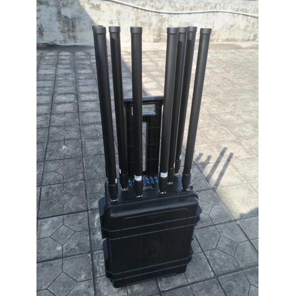 High Power 8 Channel Handcart Style Portable Frequency Jammer With Frequency