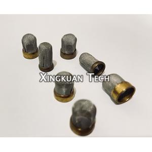 Stainless Steel Wire Mesh Filter Screen With Brass Rim Edge For Fuel Injector