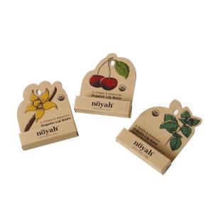 Custom Design Printing Recyclable Lip Balm Packaging Box Paper Box With Hook