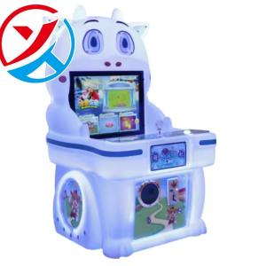 Cute Cow Single-Person 220V Coin-Operated Arcade Game Fun Pusher For Kids 6