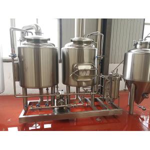 300L Small Brewery Equipment Two Vessel Brewing Semi - Automatic Control