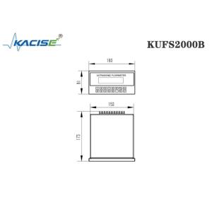 Clamp On Type Ultrasonic Flow Meter Panel Mount KUFS2000B with accuracy ≤1%