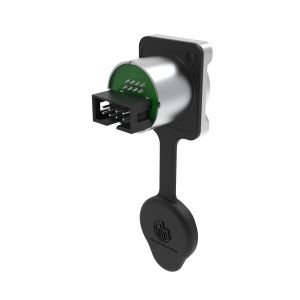 Outdoor Ethernet Chassis Connector Plug 8 Pin Signal Connector Ethernet Rj45