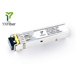 120km Duplex LC Connector DDM 1550nm SFP Optical Fiber Module