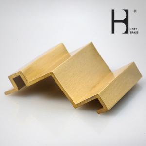 Lead Copper Alloy Profiles Brass Extrusion Profile Sections Customized Size Solt