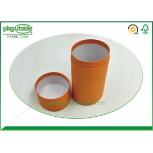 Round Cylinder Cardboard Tube Boxes Pantone Printing 100% Eco Kraft For