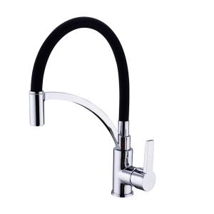 Chrome Lever Handle Kitchen Tap Hot And Cold Flexible Colorful Hose