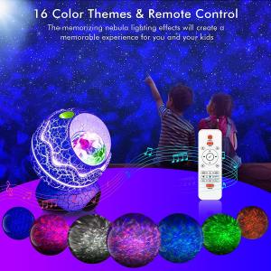 Star Projector Dinosaur Egg Galaxy Projector for Bedroom Remote Control White