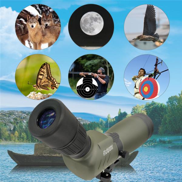 Olive Green Bird Watching Spotting Scope IPX7 ED 20-60x60