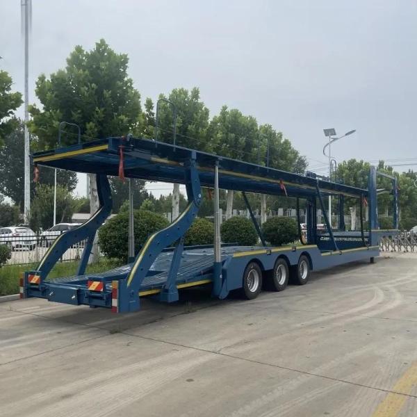 Quality 3 Axles Double Floor Auto Hauler Transport For SUV/ORV/CUV/MPV Semi Truck Trailer wholesale