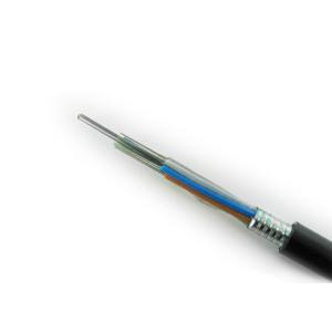 Buy cheap GYTS-Outdoor lay-stranded armored 24 core optical fiber cable from wholesalers