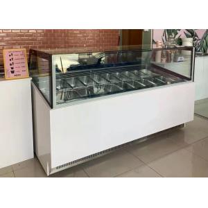 Ultra Temperature Ice Cream Display Freezer Gelato Display Cabinet Fully