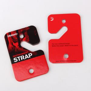 China Custom Printing Instrument Strap Cardboard Hangers Punching Holes on sale