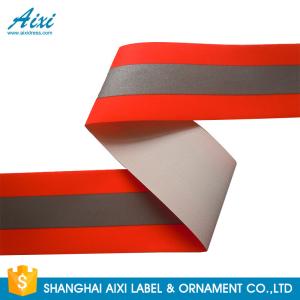 TID T / C Silver Orange Washable High Visibility Reflective Tape For Uniform