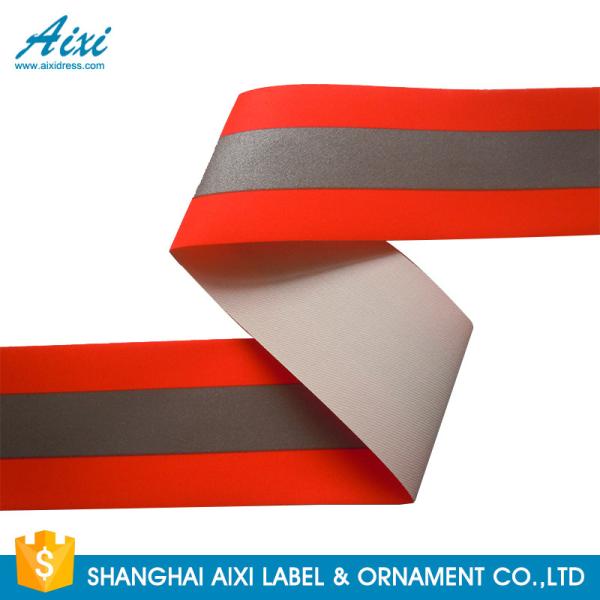 Quality TID T / C Silver Orange Washable High Visibility Reflective Tape For Uniform wholesale