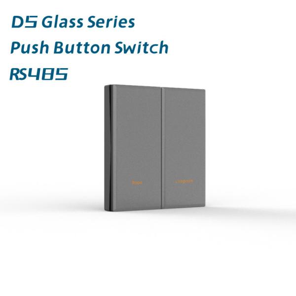 Quality Glass Panel RS485 Modbus Protocol Push Button Electrical Wall Switch wholesale