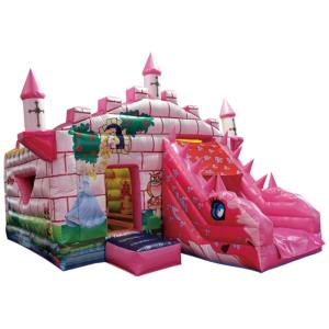 Commercial Jumping Castle with Slide and Custom Logo Printed Cow Bouncy House
