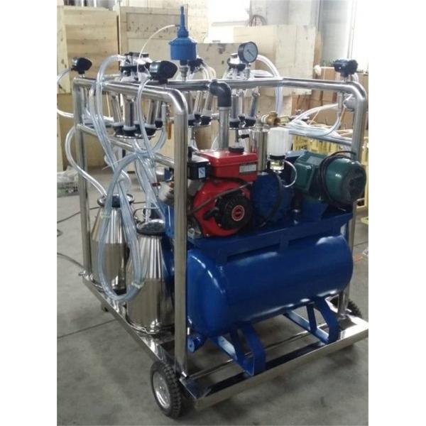HL-JN03A 4 Bucket Portable Milking Machine with Diesel Engine and Electric Motor