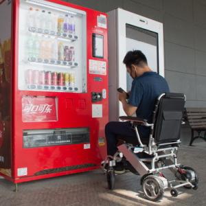 Brushless Motor Power Wheelchair Aluminum Alloy With Rigid PU Tyre