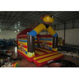 Inflatable monkey themed jumping house Yellow monkey inflatable bouncer jumping